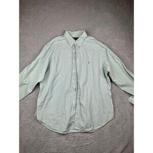 Ralph Lauren Button Down mint and purple sz 18 34-35